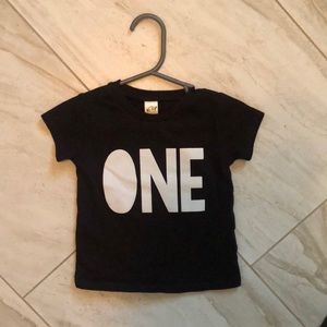 One t shirt first birthday 12 months